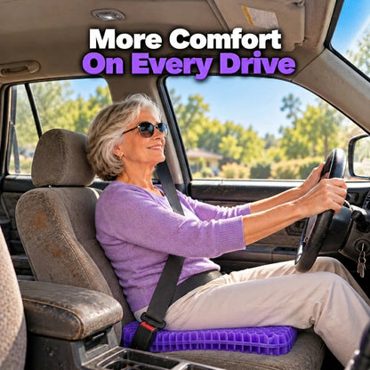 Double Thick Seat Gel Cushion for Back, Hip & Tailbone Pain