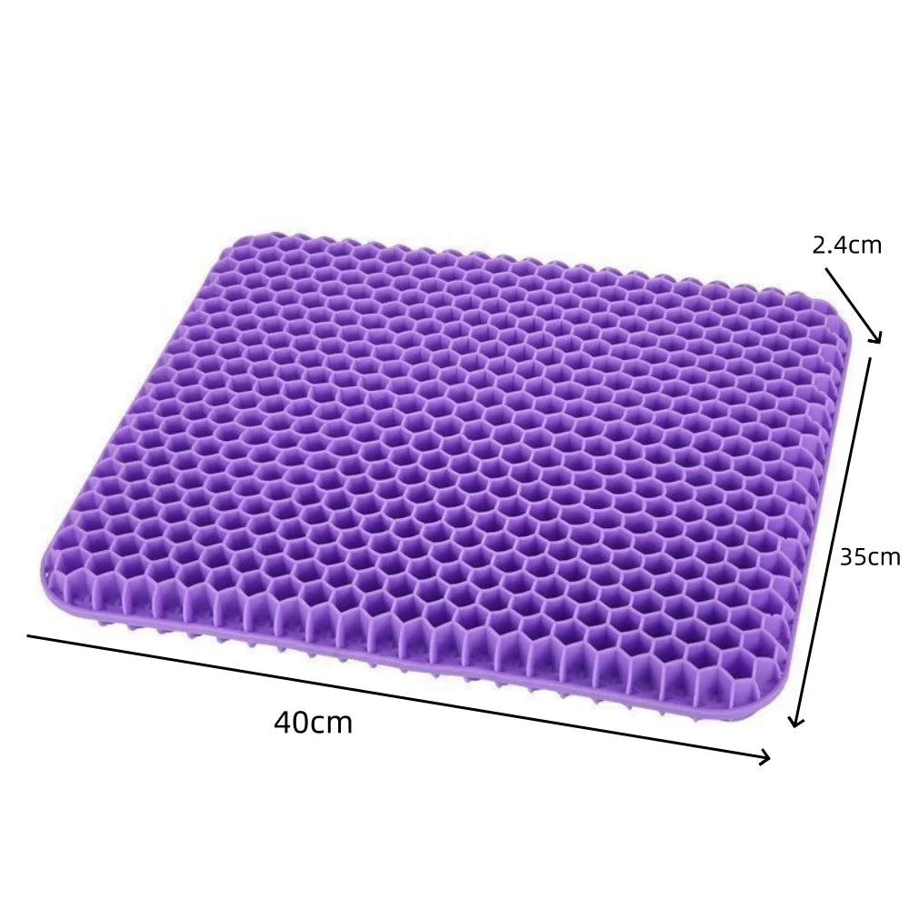 Double Thick Seat Gel Cushion for Back, Hip & Tailbone Pain